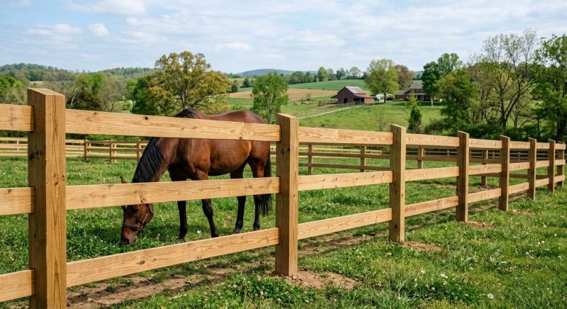 Stable Fencing Installation in Pearland, TX