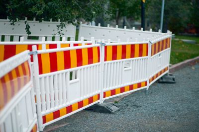 Temporary Fencing Made of a Variety of Materials